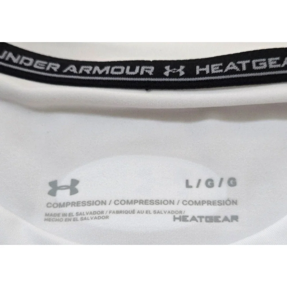 Under Armour Heat Gear Compression Long Sleeve Men's L White NWT